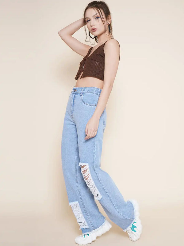 Vestido Modas Ice - Blue Distress Jeans