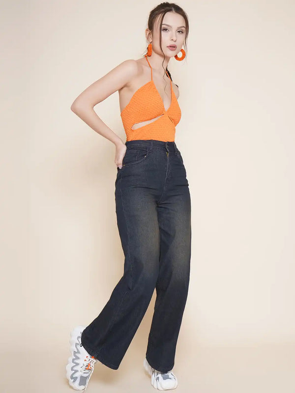 Vestido Modas Blue Straight Fit Jeans